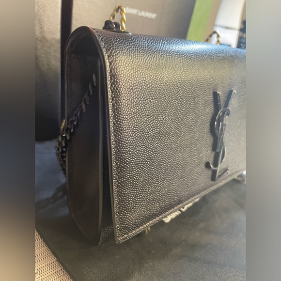 Saint Laurent $2200 | Kate Small YSL Crossbody in Grained Leather | Full Set! - Picture 11 of 17